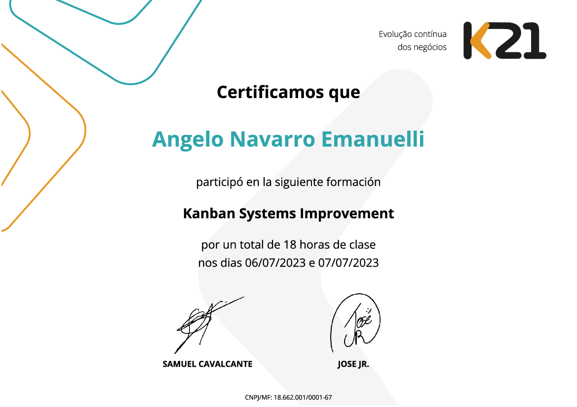 Certificado K21